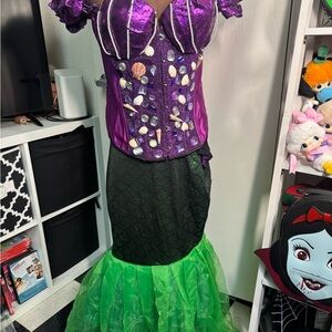 Purple and Green Mermaid Costume